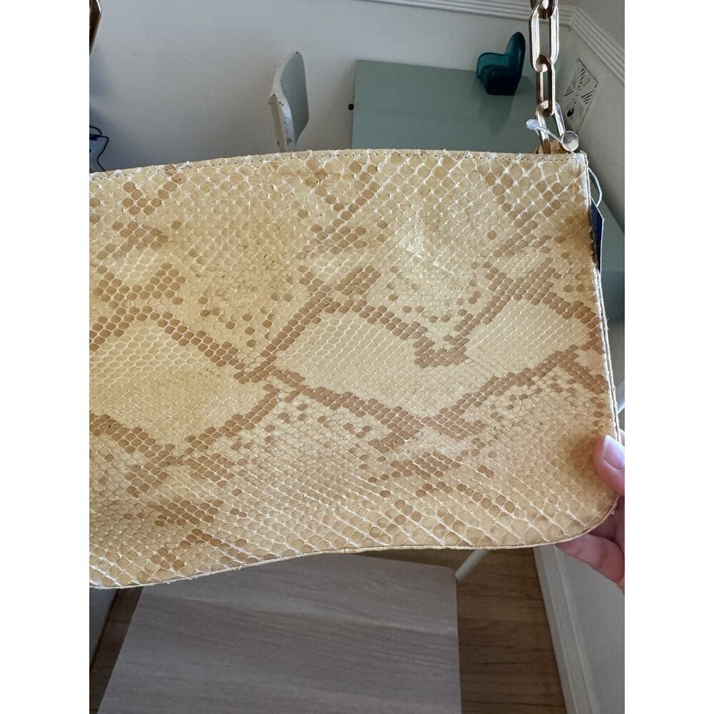VTG Gold Python Stuart Weitzman Crossbody Box Pur… - image 10